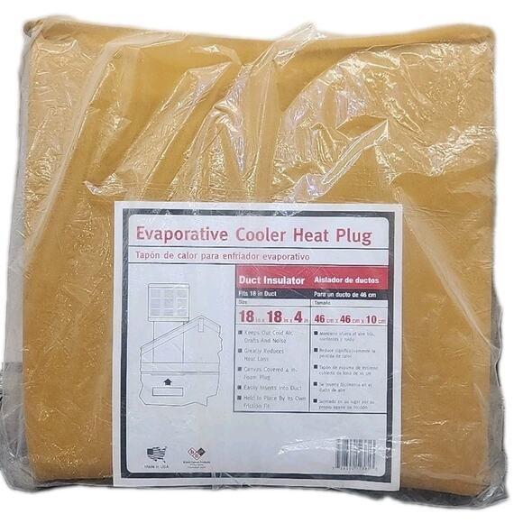 Evaporator cooler heat plug 18 inch X 18 inch X4 inch duct insulator {71} - Picture 1 of 11